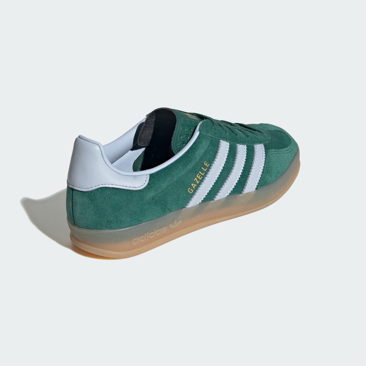 Tenis casuales para mujer color verde y goma - vista 6