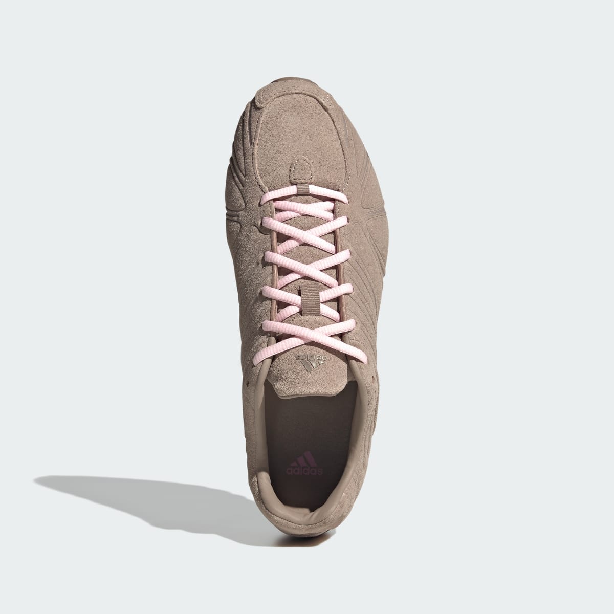 Tenis casuales para mujer color café y rosa - vista 3