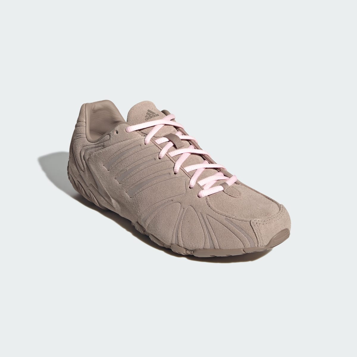 Tenis casuales para mujer color café y rosa - vista 5