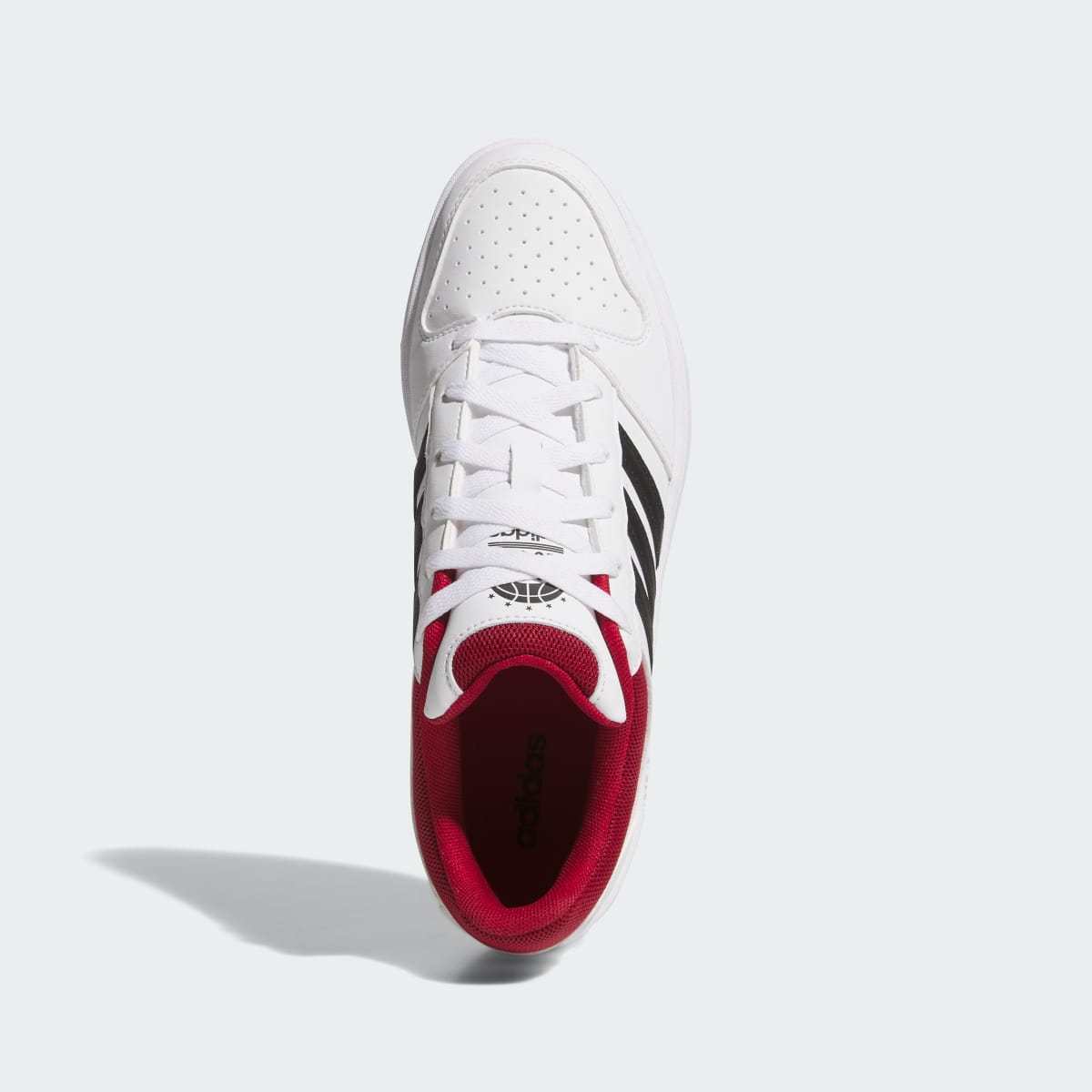 Tenis casuales para hombre color blanco y rojo - vista 3