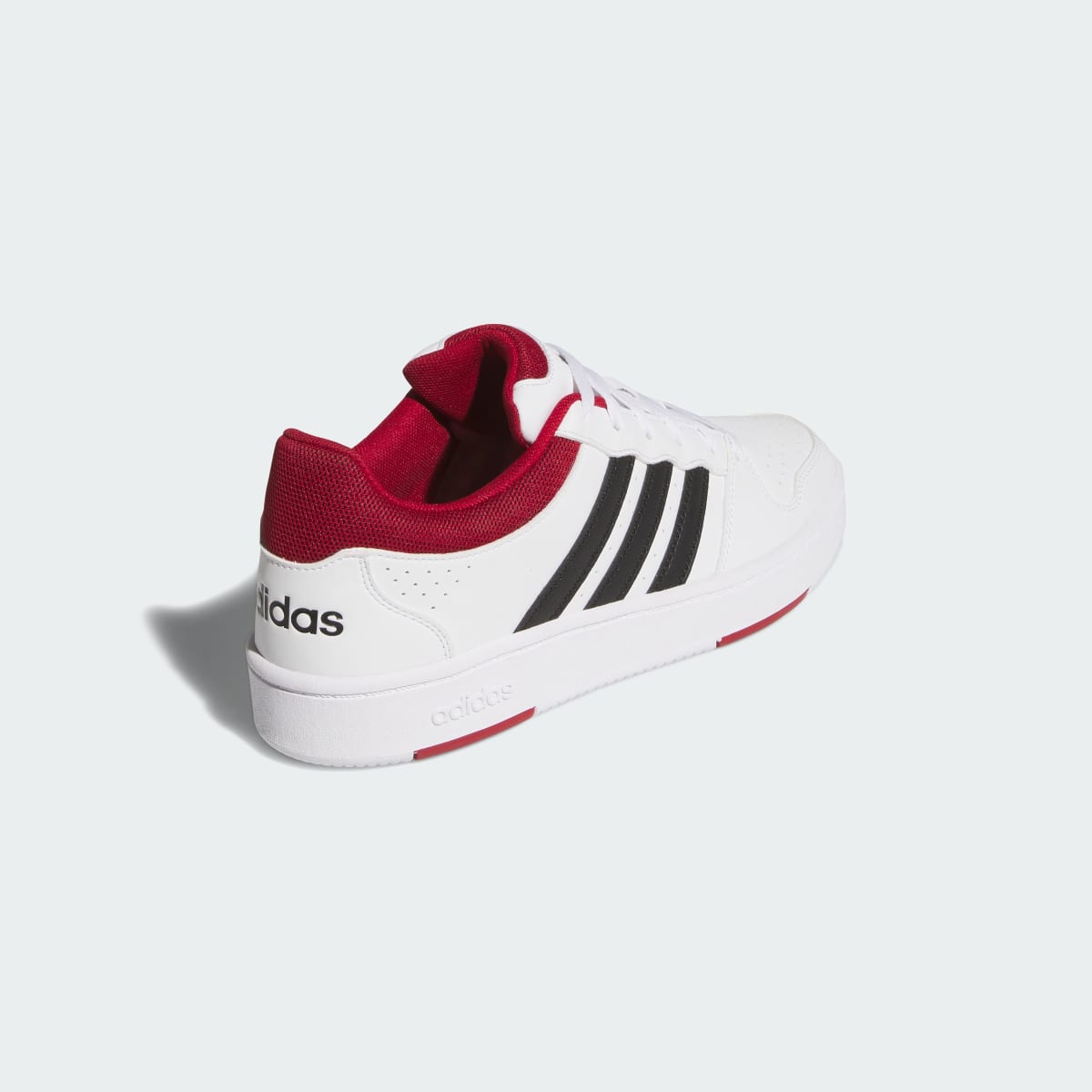 Tenis casuales para hombre color blanco y rojo - vista 6