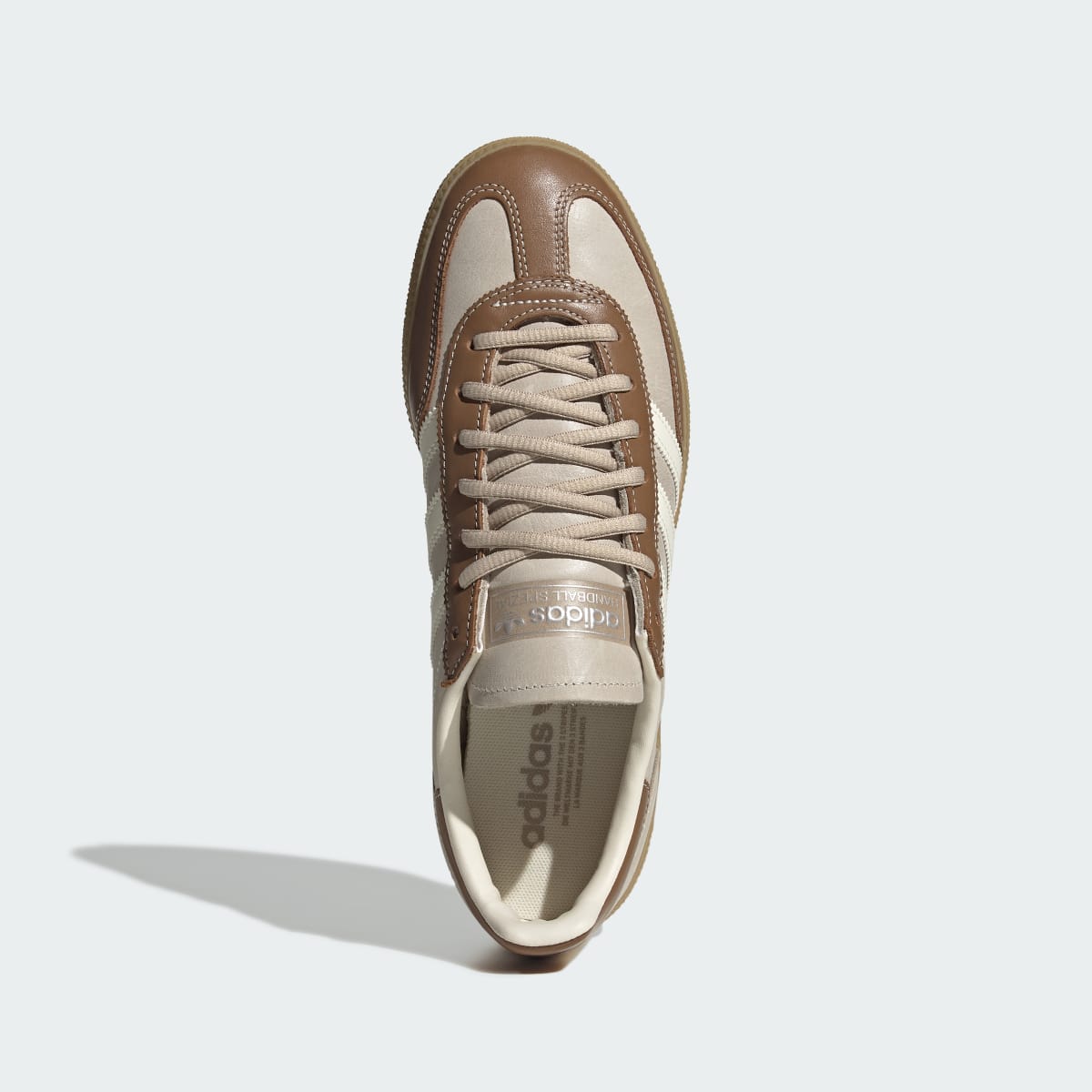 Tenis casuales para hombre color blanco y café - vista 3