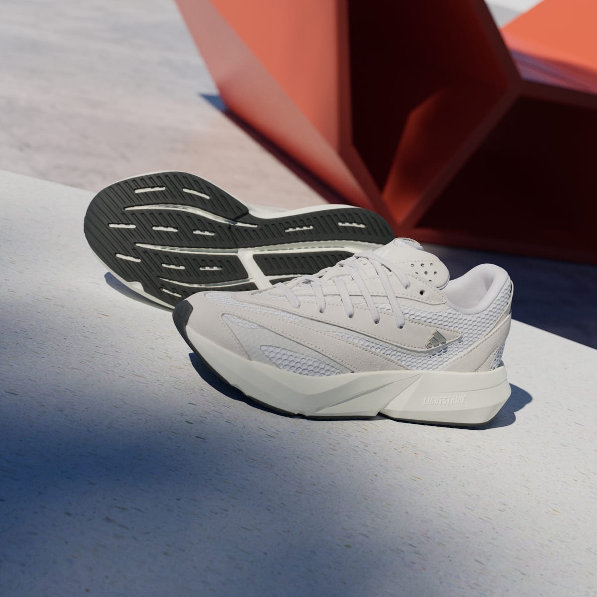 Tenis casuales para mujer color blanco y gris - vista 3