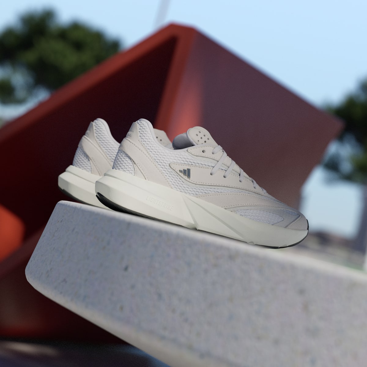 Tenis casuales para mujer color blanco y gris - vista 5