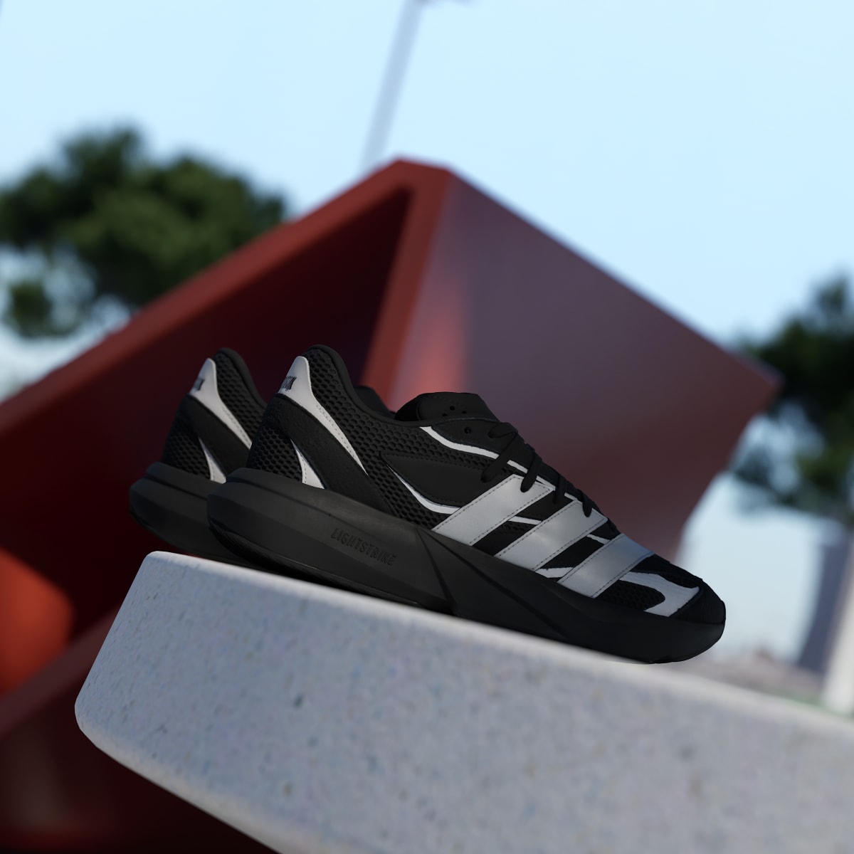 Tenis casuales para hombre color negro y plateado - vista 5
