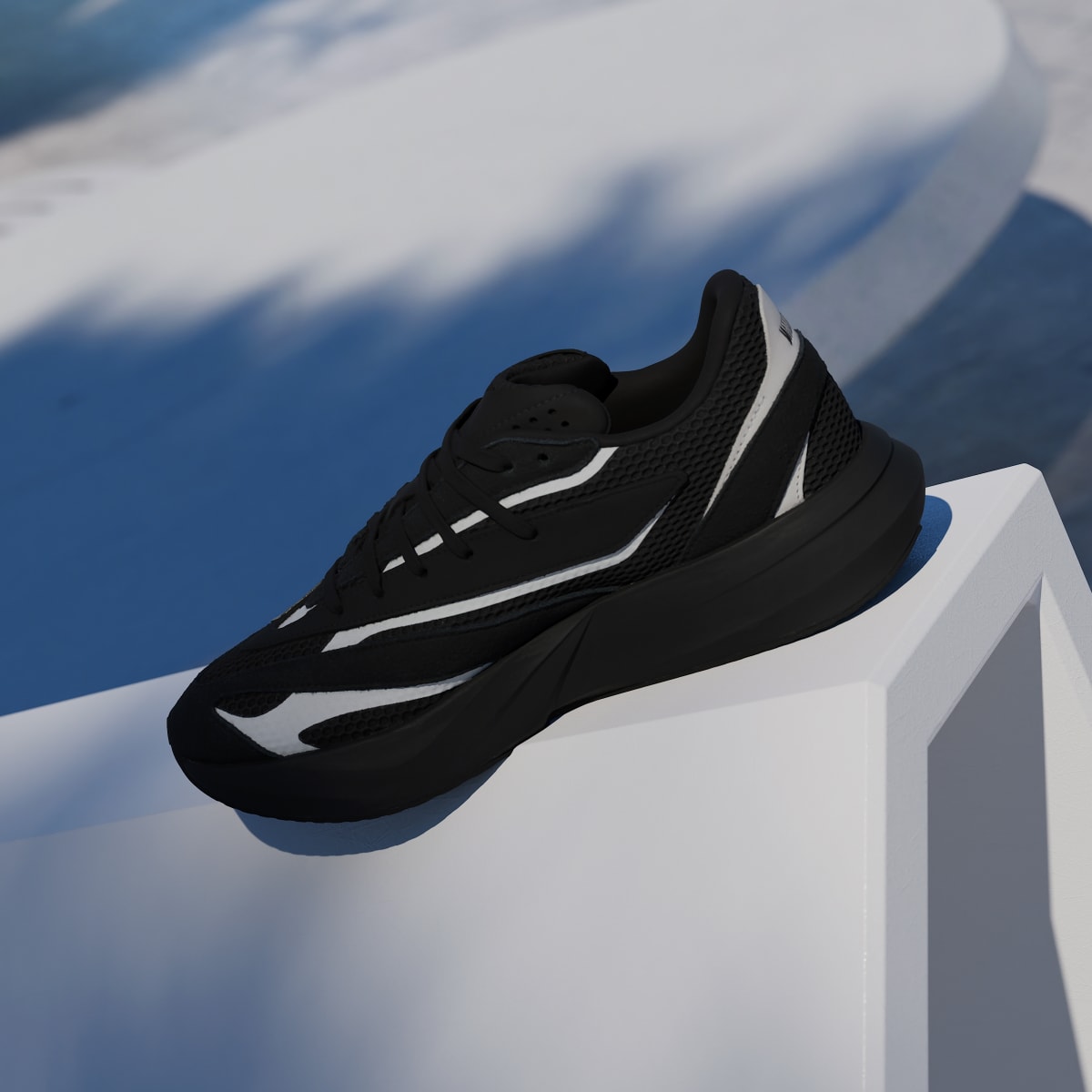 Tenis casuales para hombre color negro y plateado - vista 6