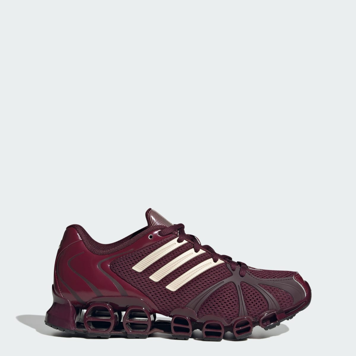 Tenis casuales para mujer color granate y vainilla - vista 1