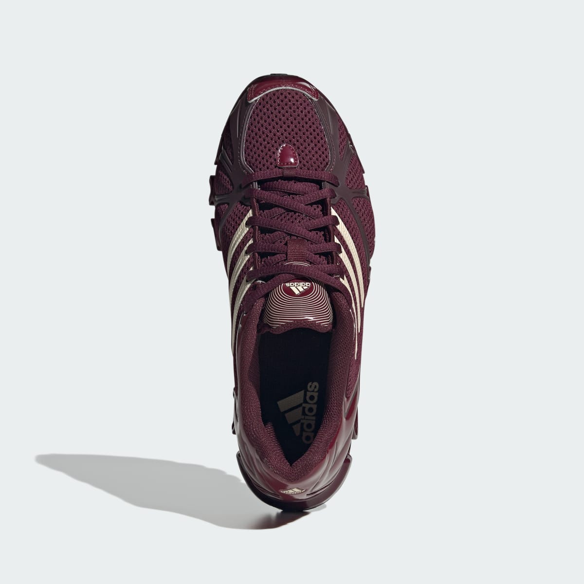 Tenis casuales para mujer color granate y vainilla - vista 3