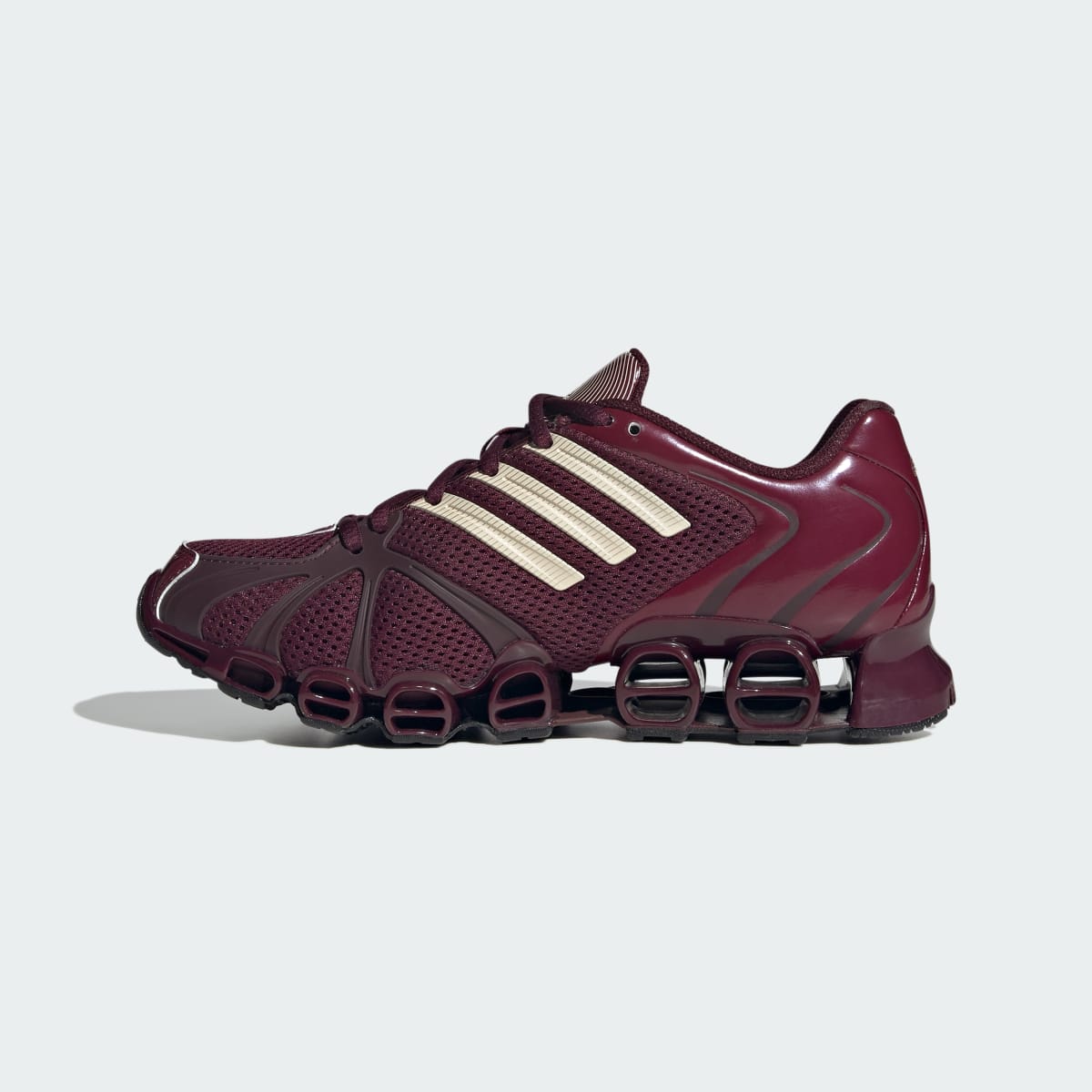 Tenis casuales para mujer color granate y vainilla - vista 7