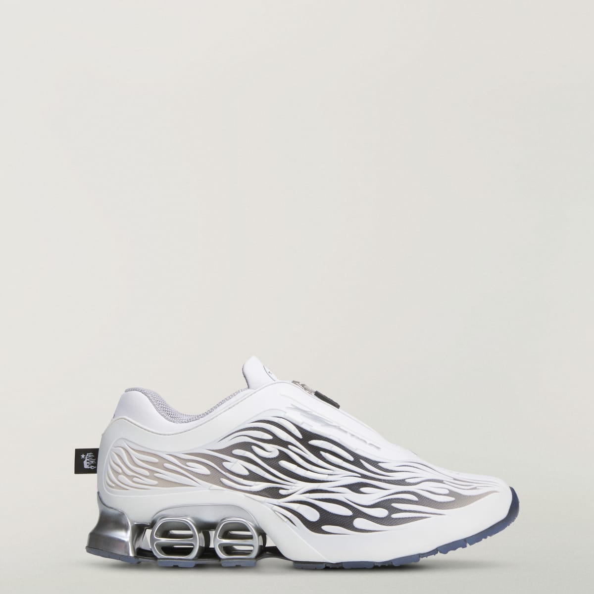 Tenis casuales unisex color blanco y negro - vista 1