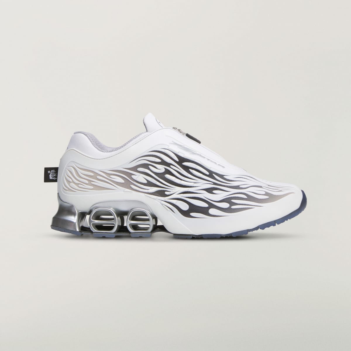 Tenis casuales unisex color blanco y negro - vista 2