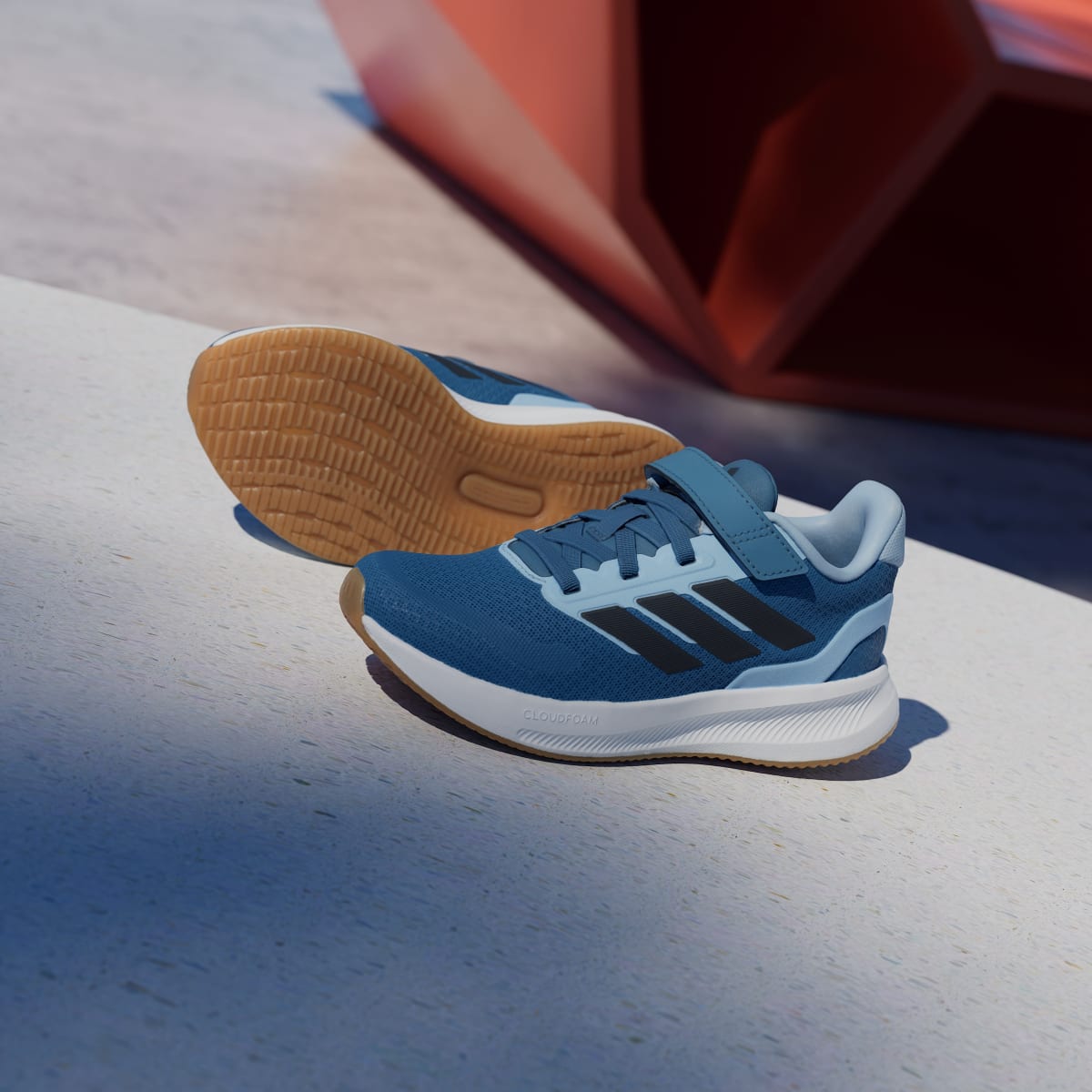 Tenis casuales para niños color azul - vista 3