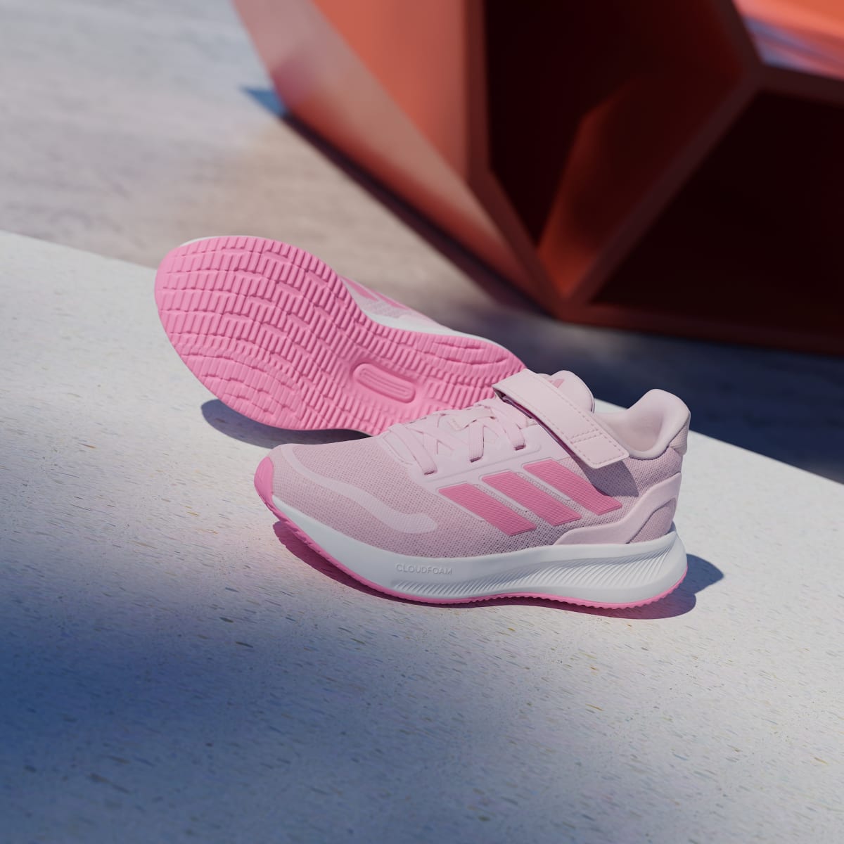 Tenis casuales para niños color rosa - vista 3