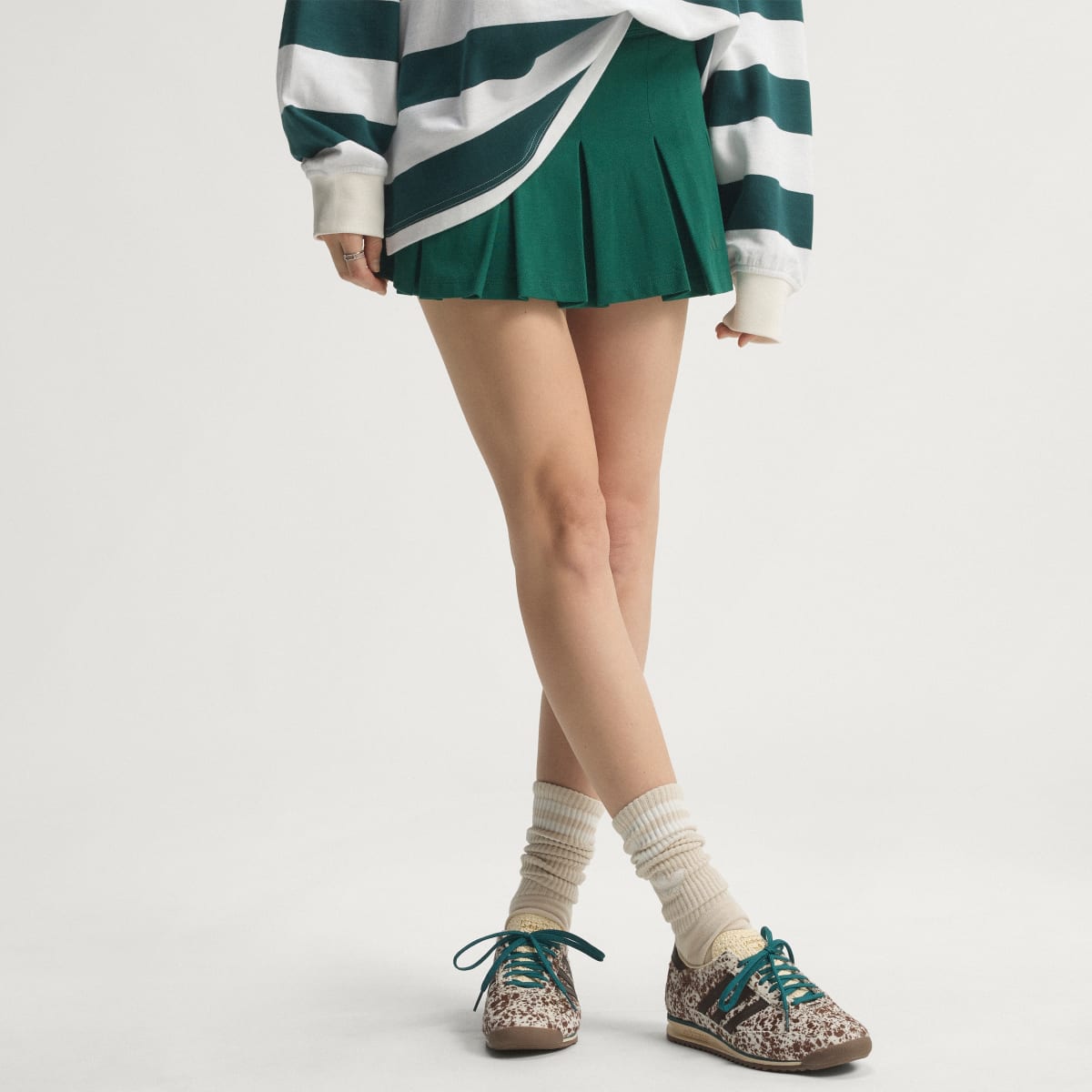 Tenis casuales para mujer color blanco y café - vista 8