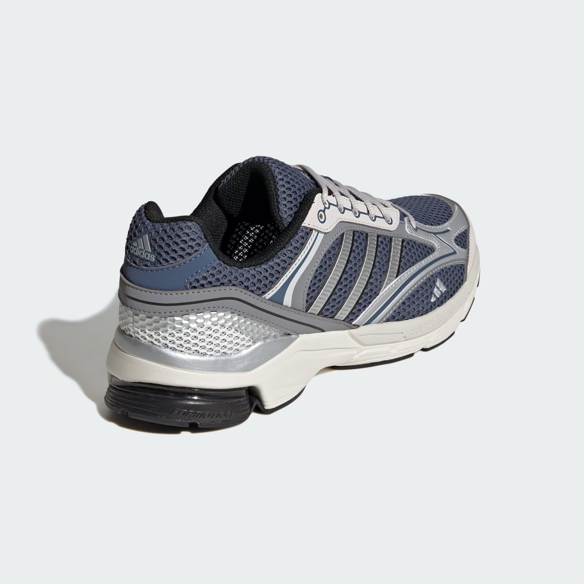 Tenis casuales unisex color plateado y blanco - vista 6