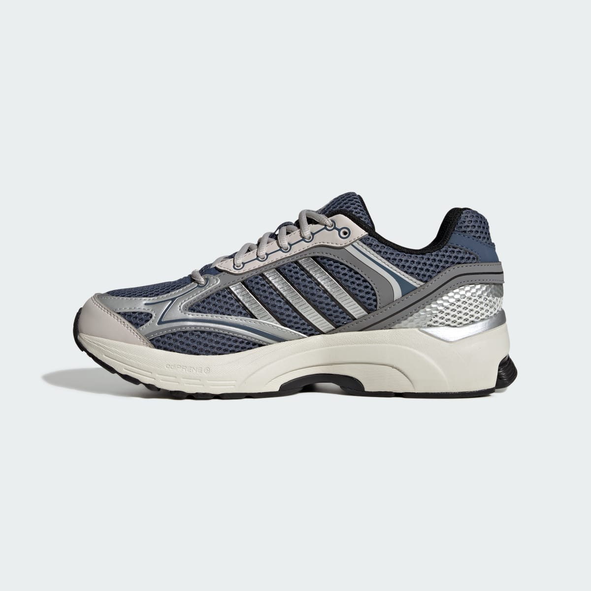 Tenis casuales unisex color plateado y blanco - vista 7