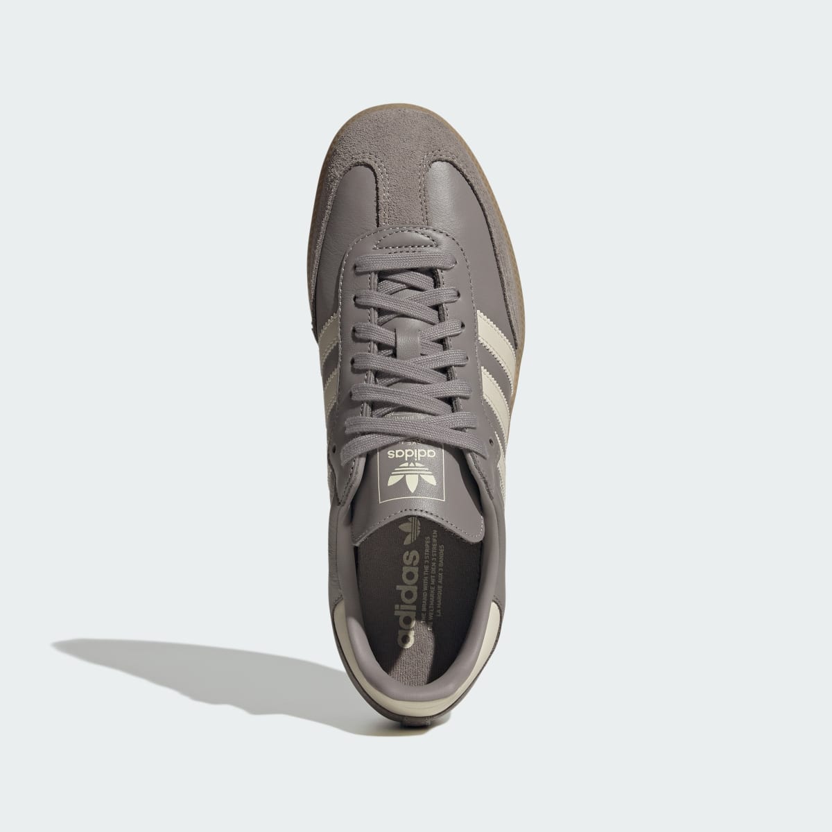 Tenis casuales para hombre color gris y goma - vista 3