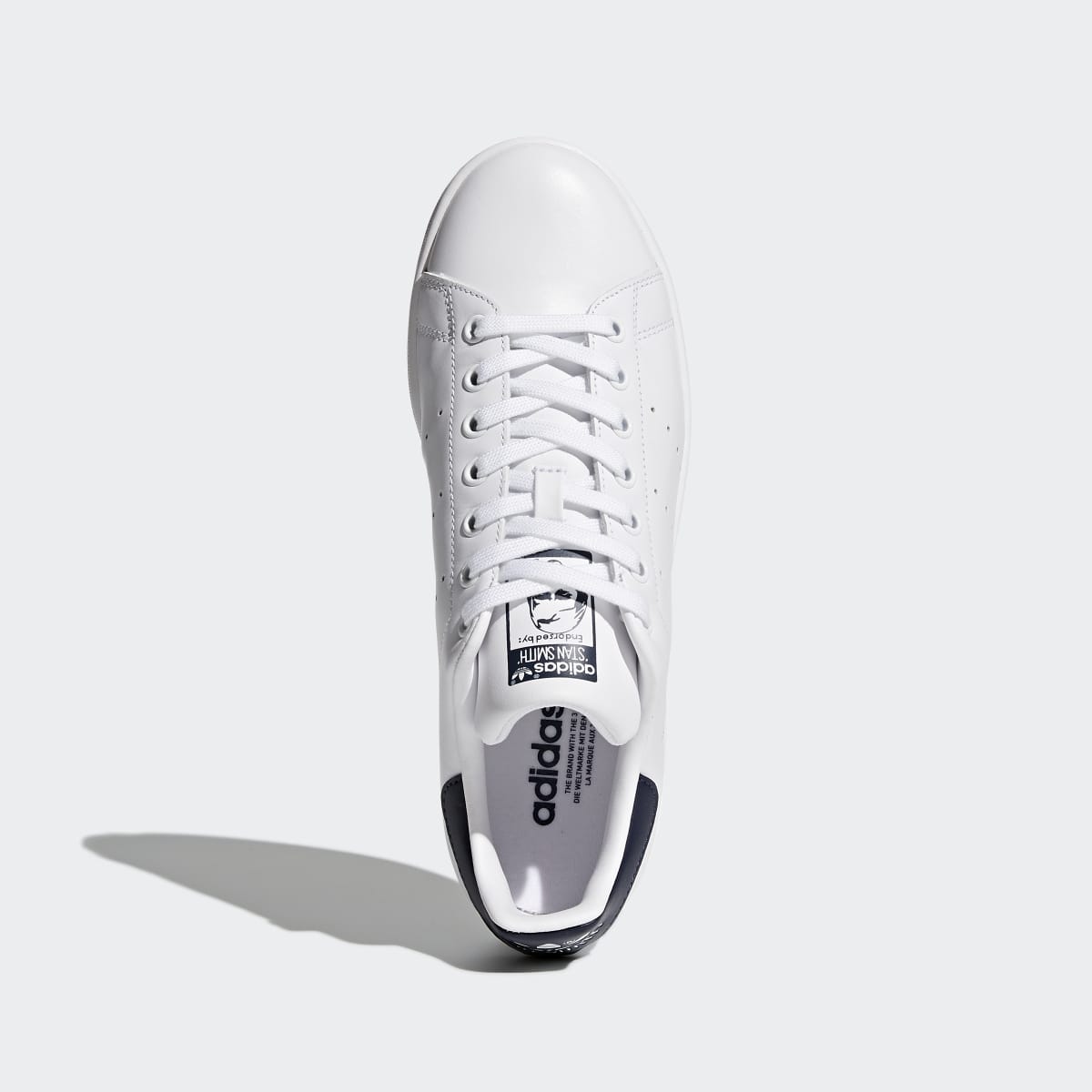 Tenis casuales para hombre color blanco y azul - vista 3
