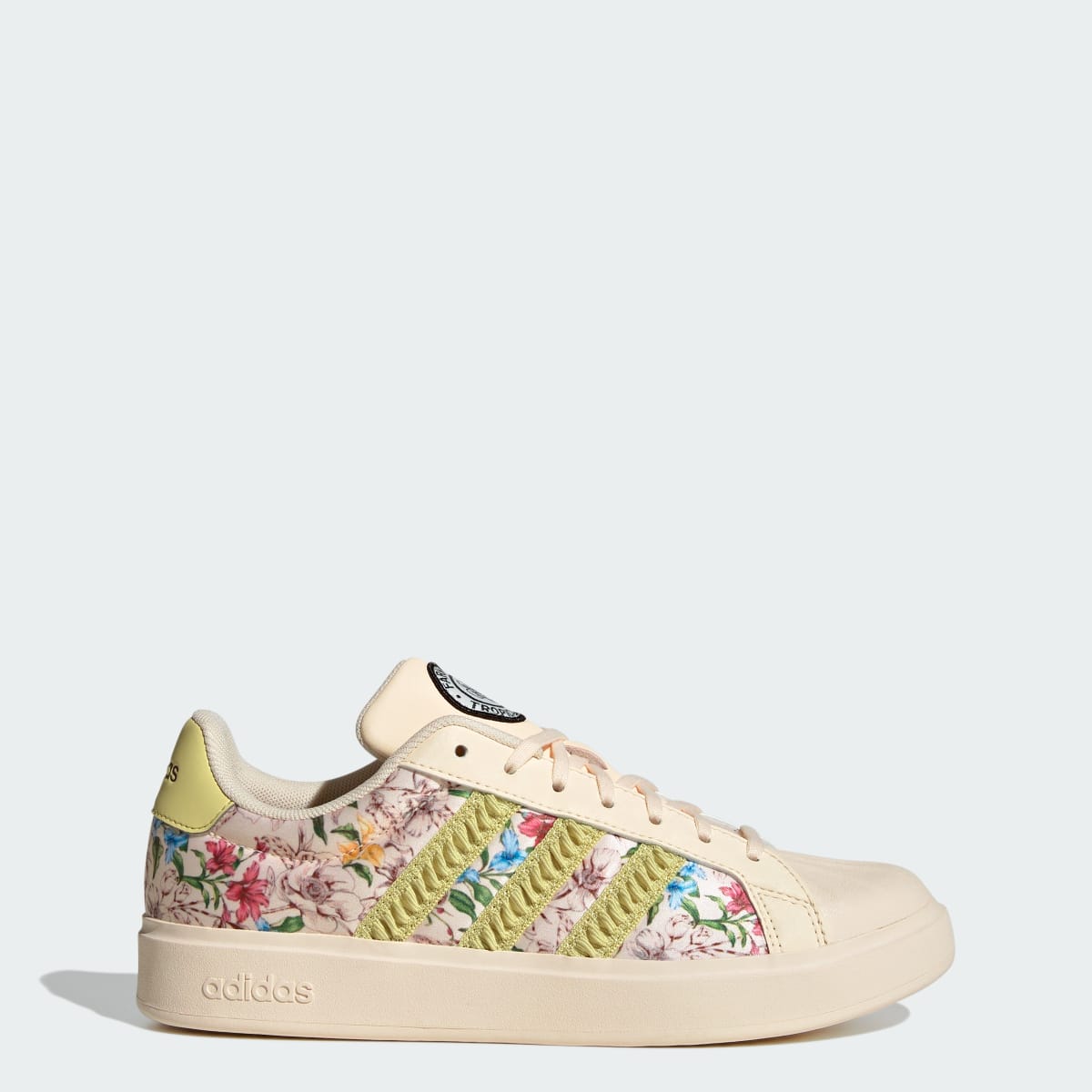 Tenis casuales para mujer color dorado - vista 1
