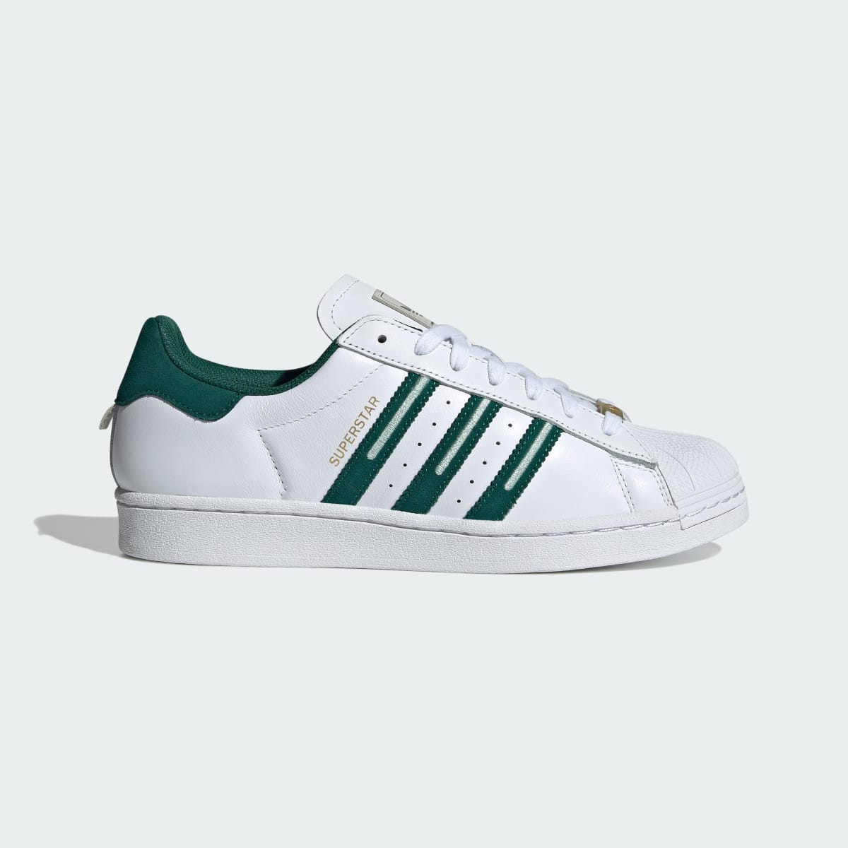 Tenis casuales para hombre color blanco y verde - vista 2