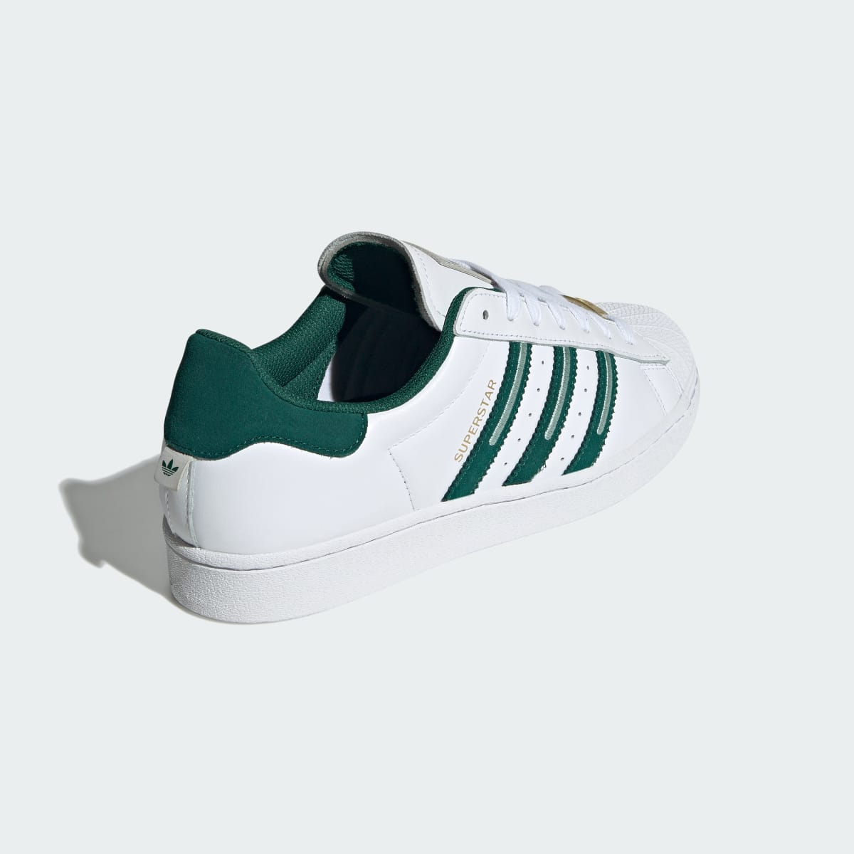 Tenis casuales para hombre color blanco y verde - vista 6