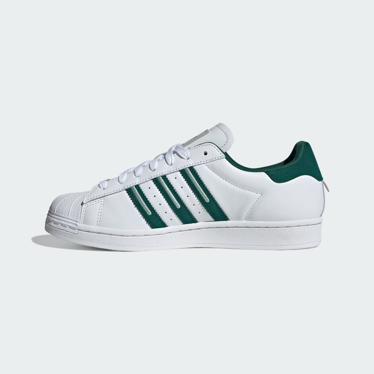 Tenis casuales para hombre color blanco y verde - vista 7
