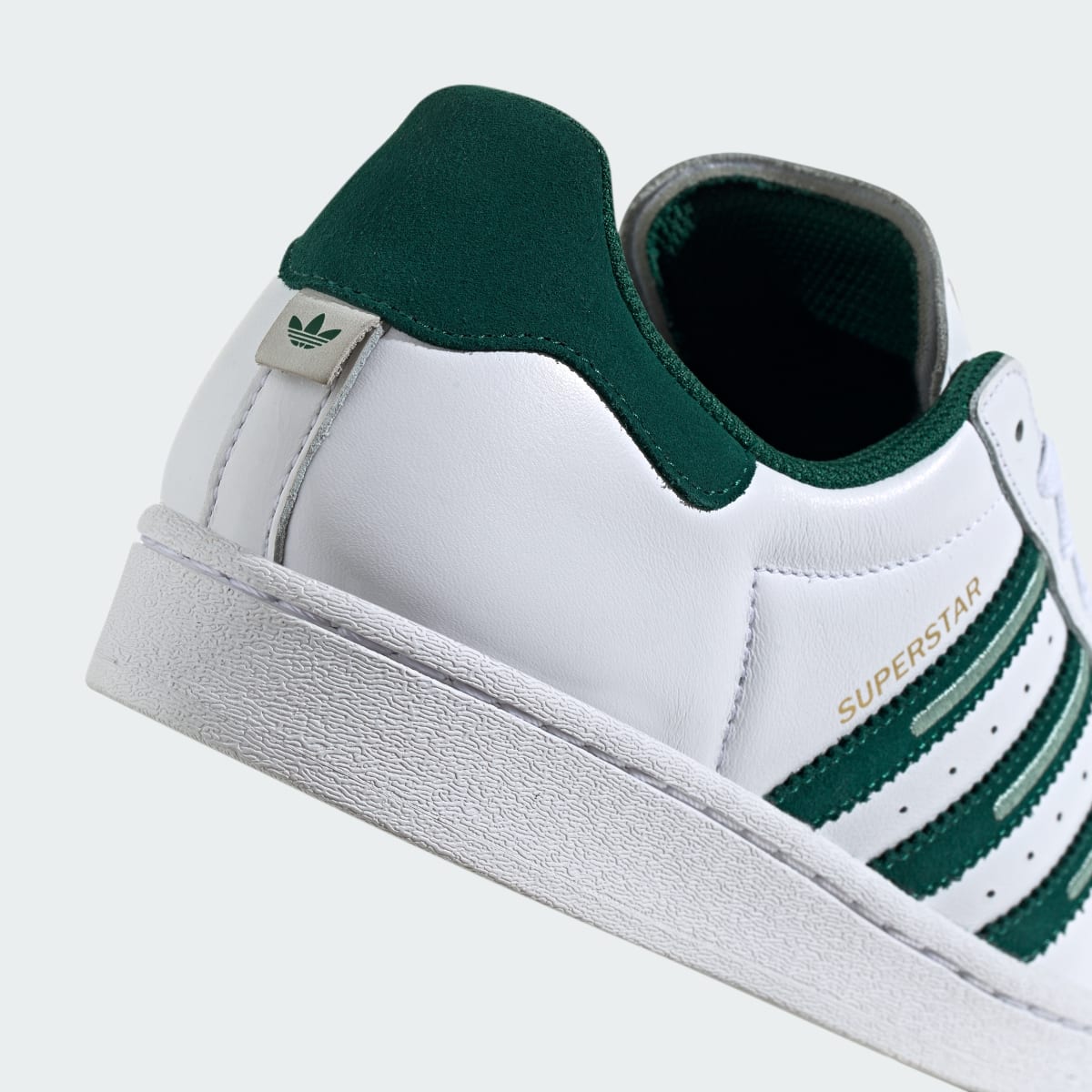 Tenis casuales para hombre color blanco y verde - vista 8