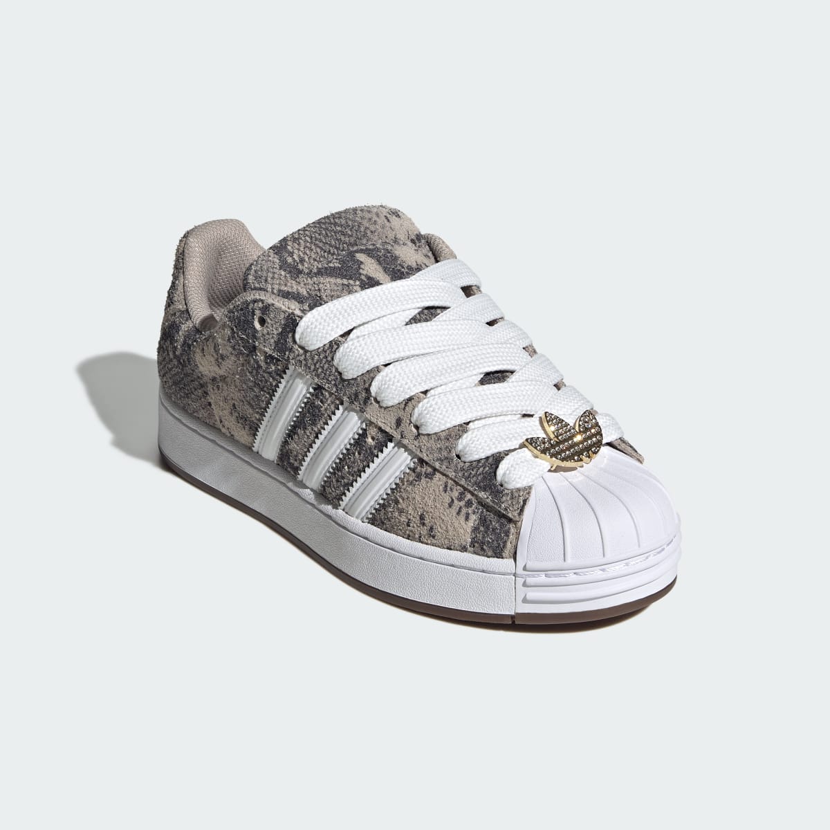 Tenis casuales para mujer color beige y blanco - vista 5