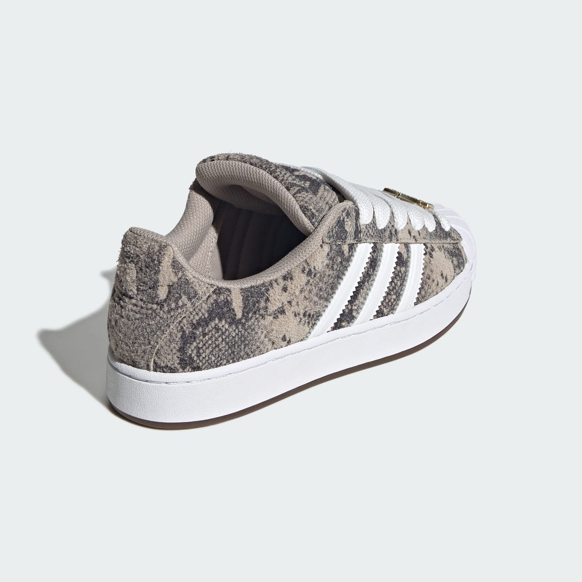 Tenis casuales para mujer color beige y blanco - vista 6