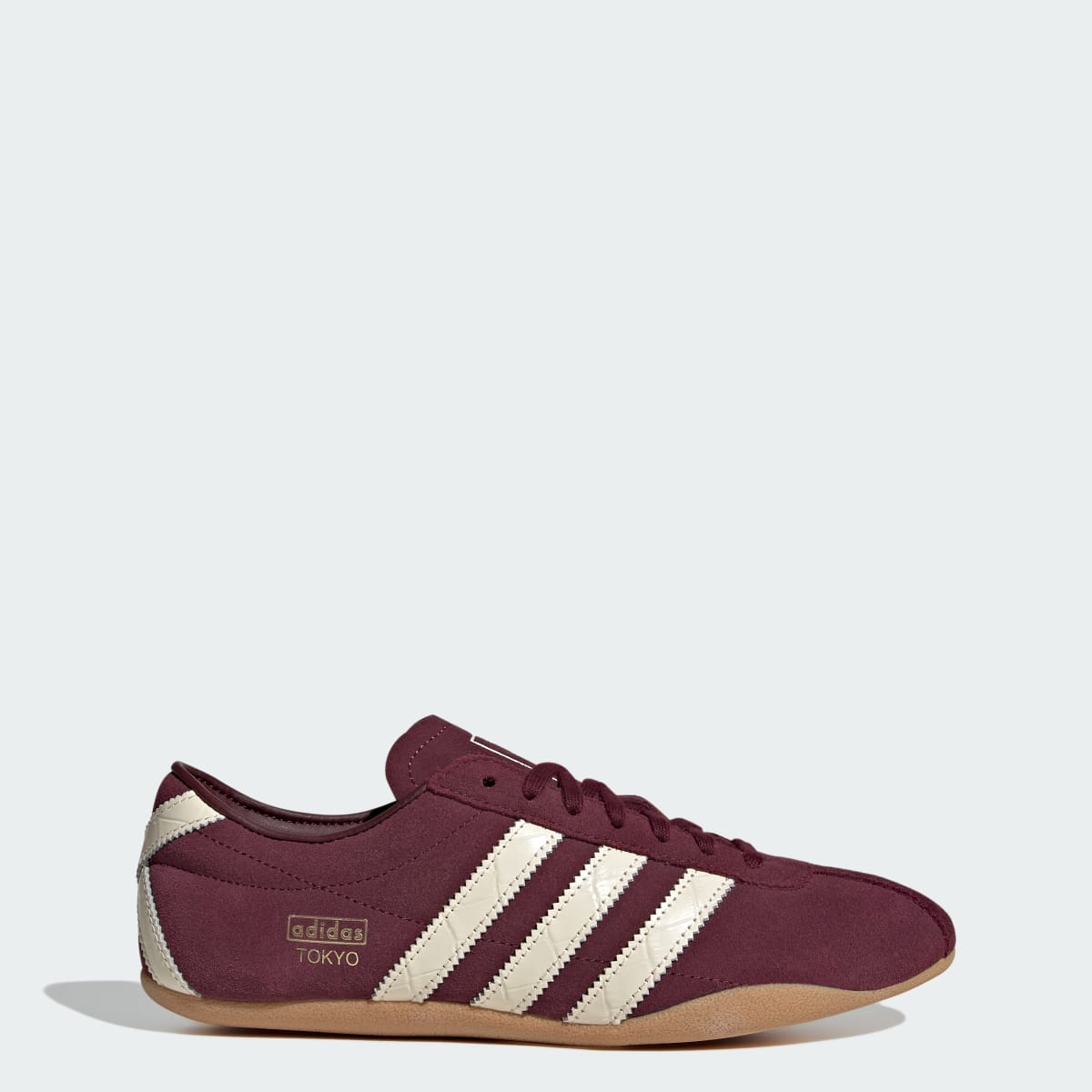 Tenis casuales para mujer color granate y blanco - vista 1