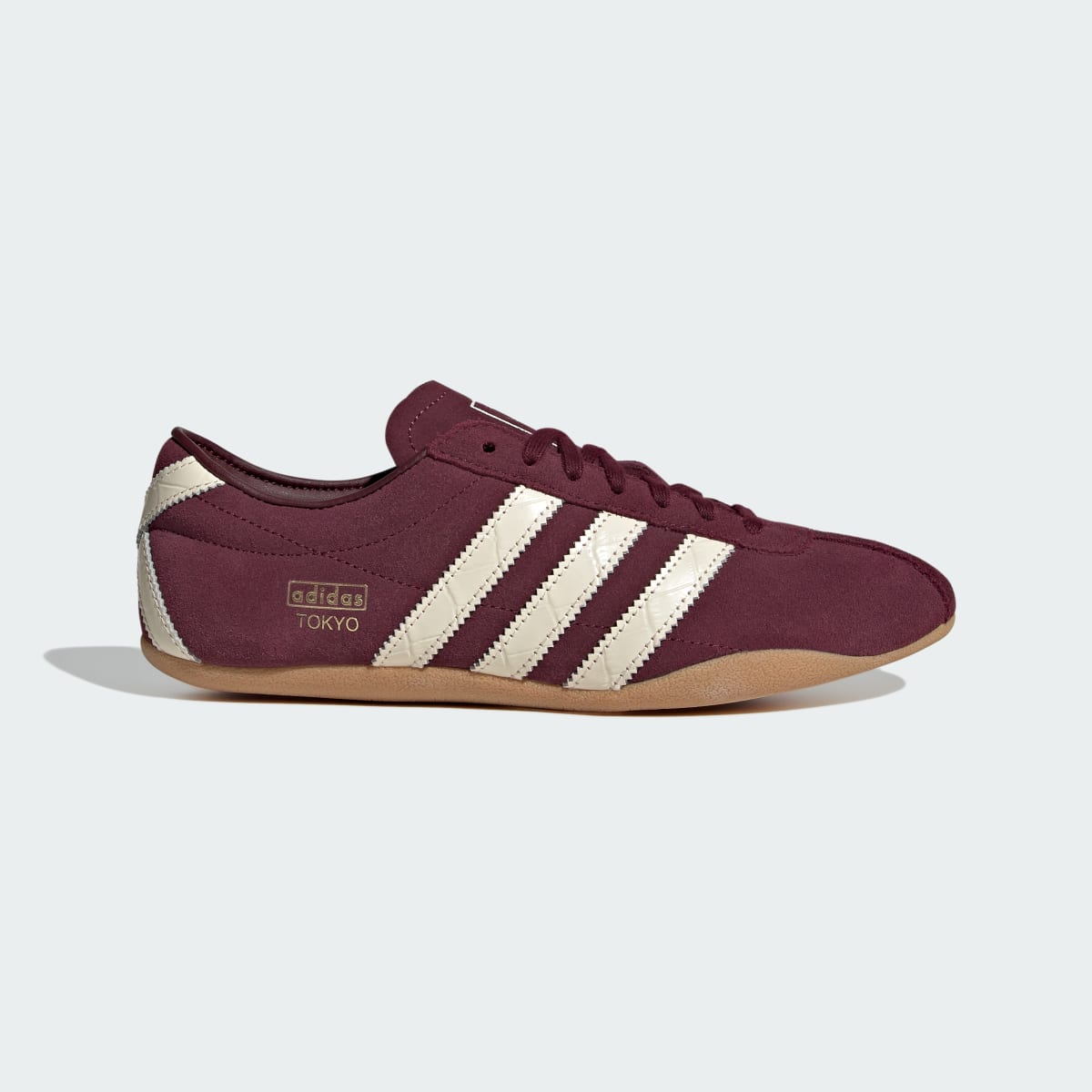 Tenis casuales para mujer color granate y blanco - vista 2