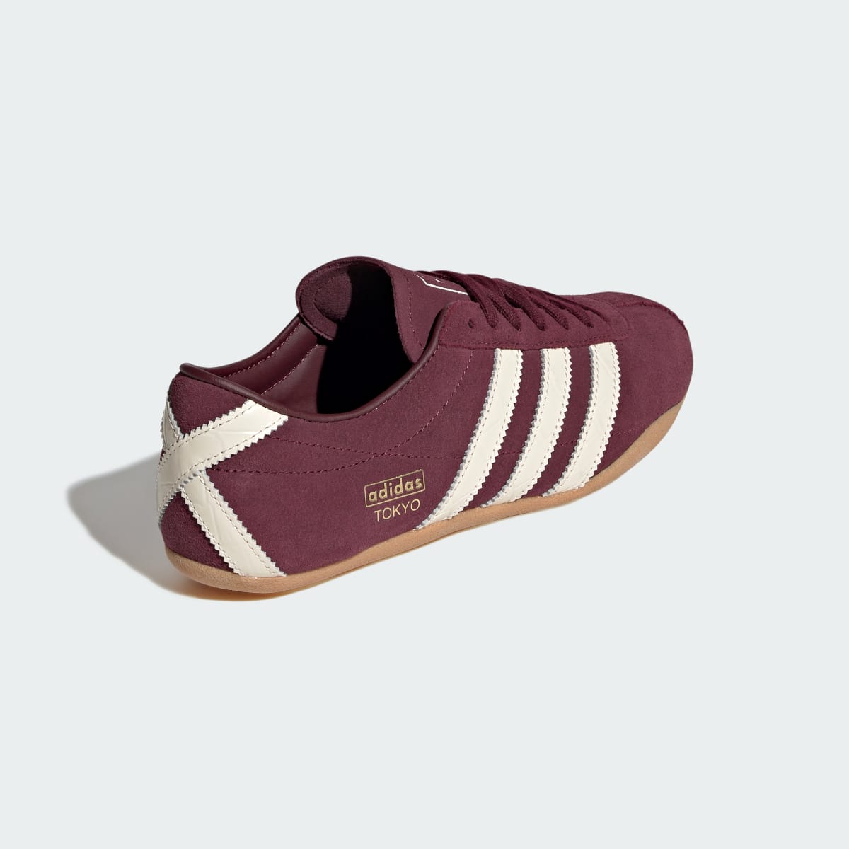 Tenis casuales para mujer color granate y blanco - vista 6
