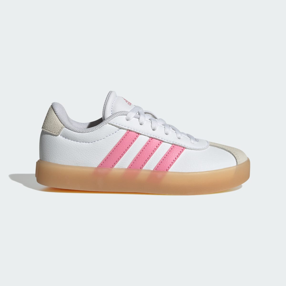 Tenis casuales para niños color blanco y rosa - vista 2