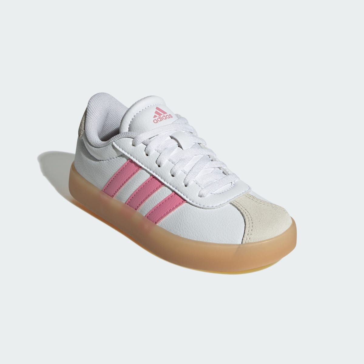 Tenis casuales para niños color blanco y rosa - vista 5