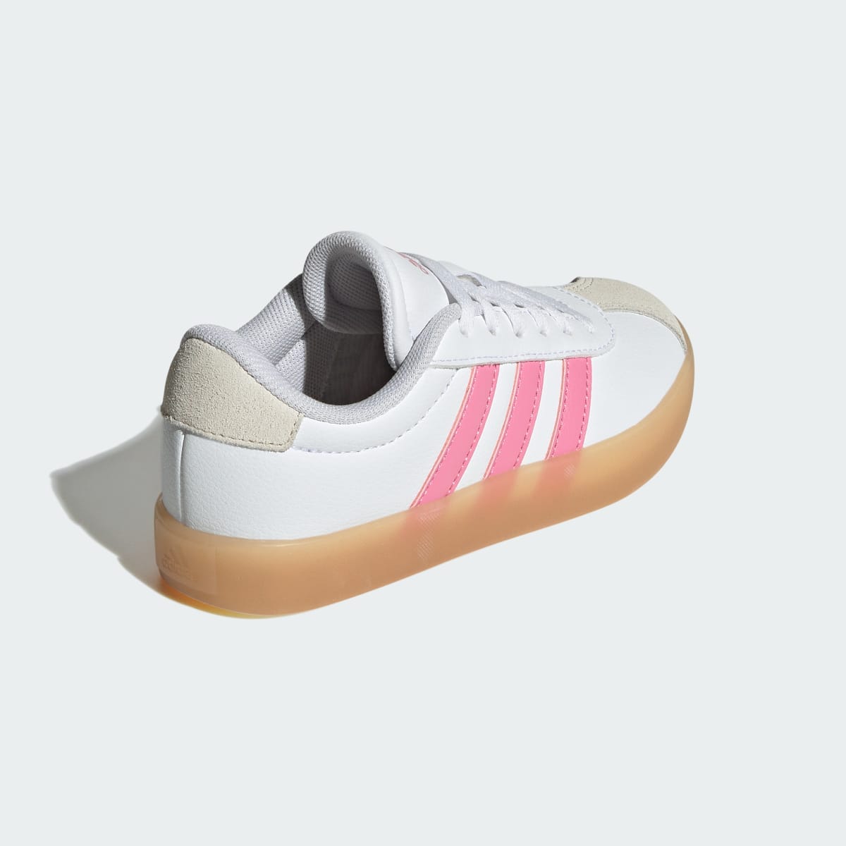 Tenis casuales para niños color blanco y rosa - vista 6