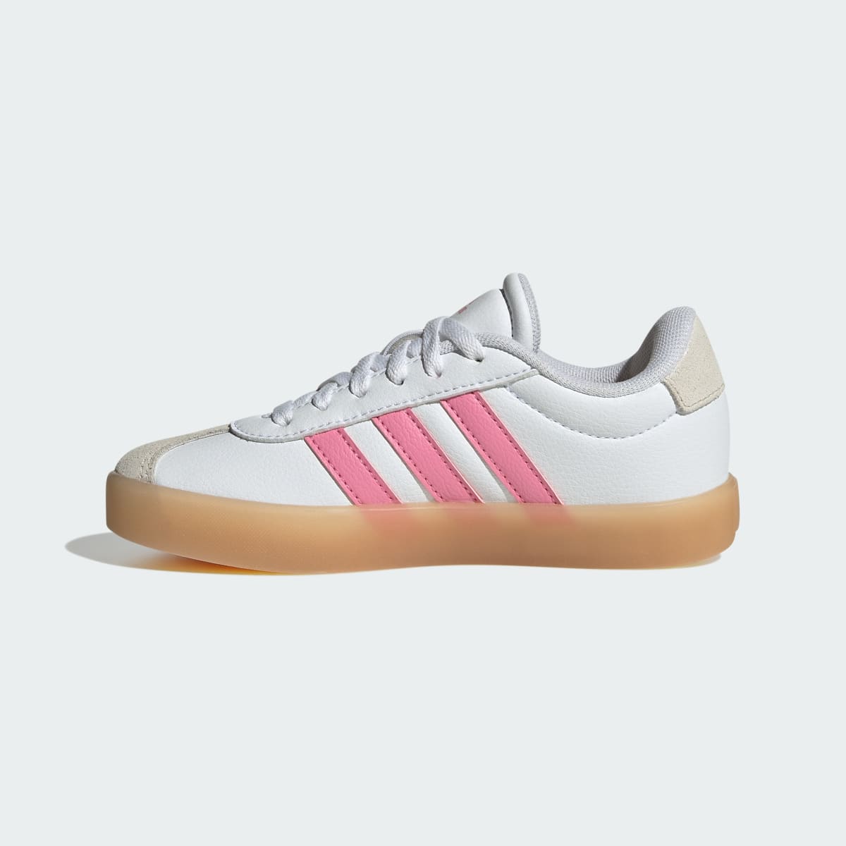 Tenis casuales para niños color blanco y rosa - vista 7