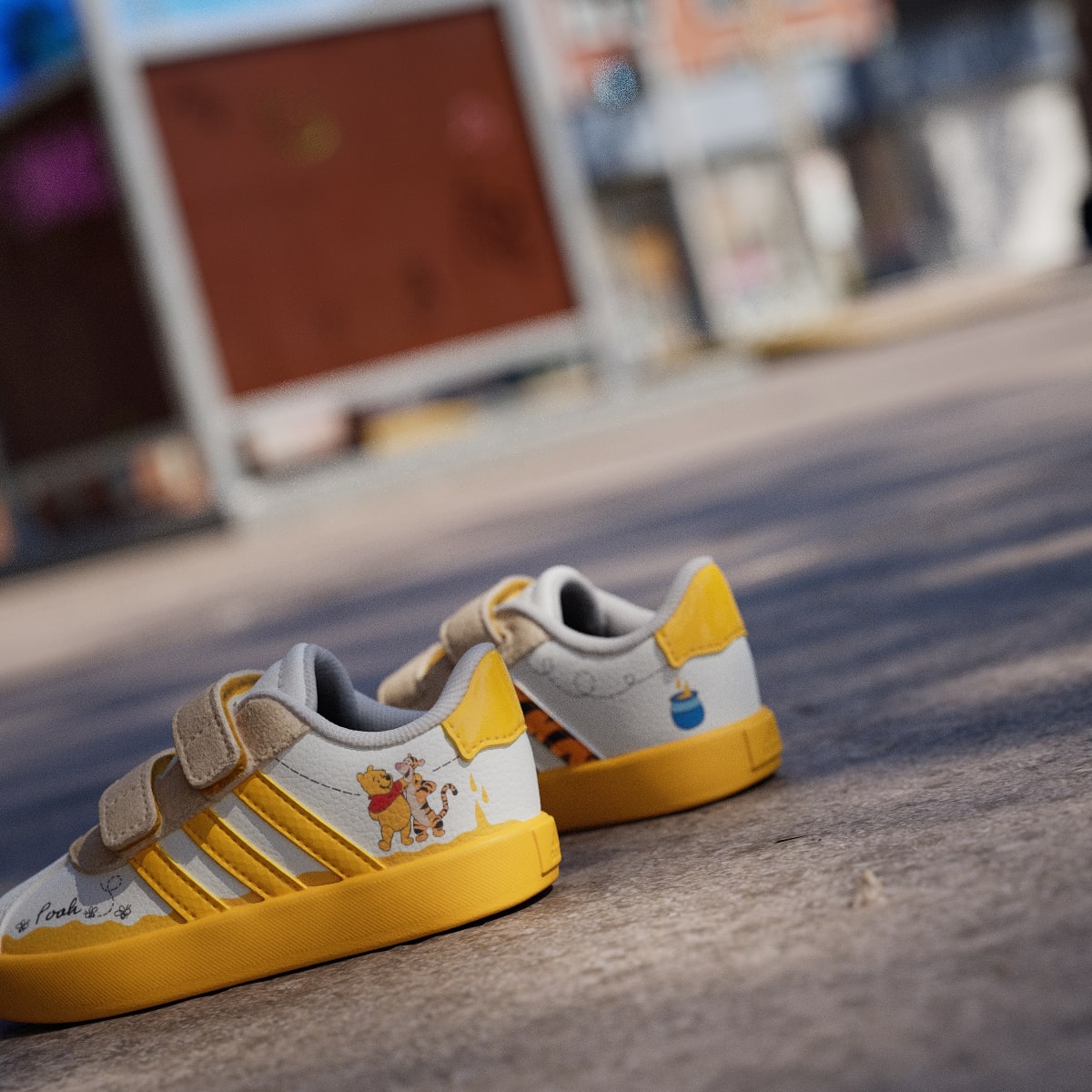 Tenis casuales para niños color blanco y amarillo - vista 8