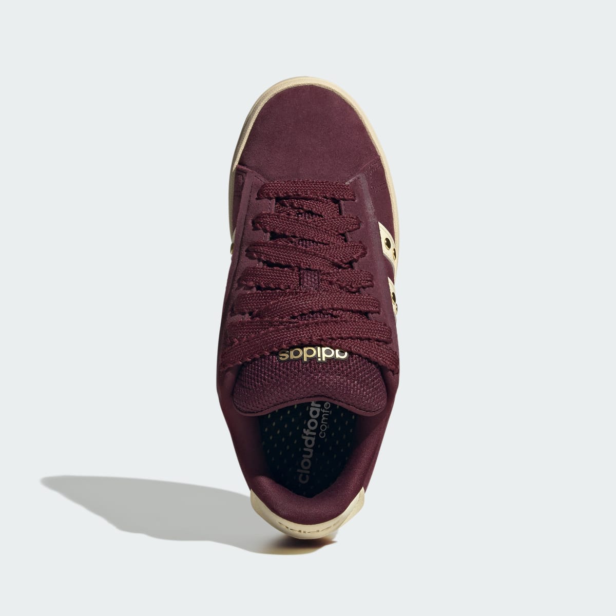 Tenis casuales para mujer color granate y vainilla - vista 3