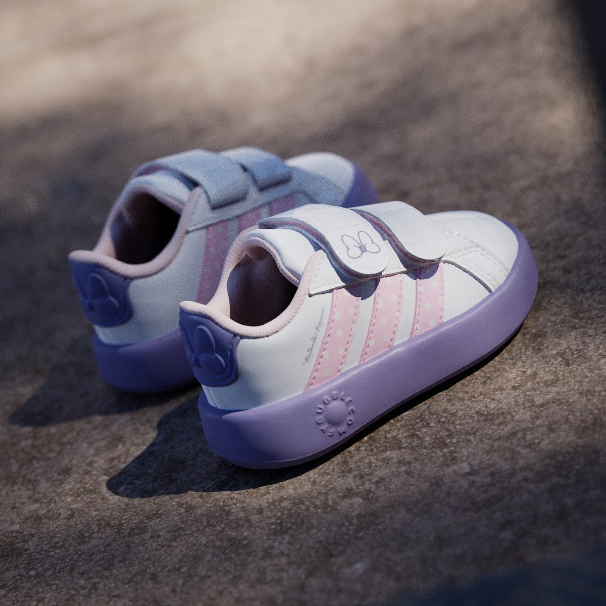 Tenis casuales para niños color blanco y rosa - vista 5