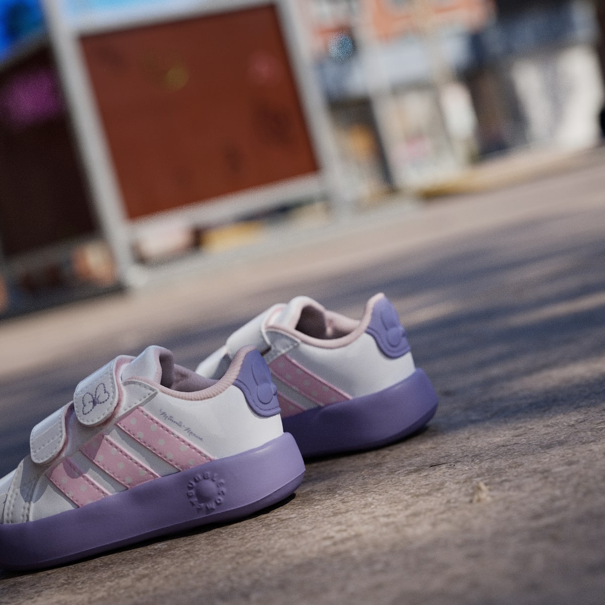 Tenis casuales para niños color blanco y rosa - vista 8