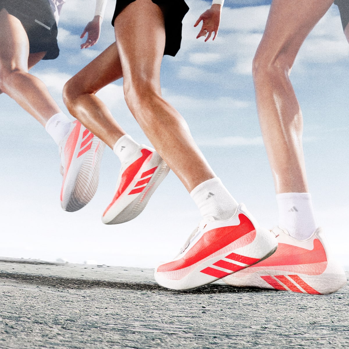 Tenis de running para mujer color blanco - vista 3