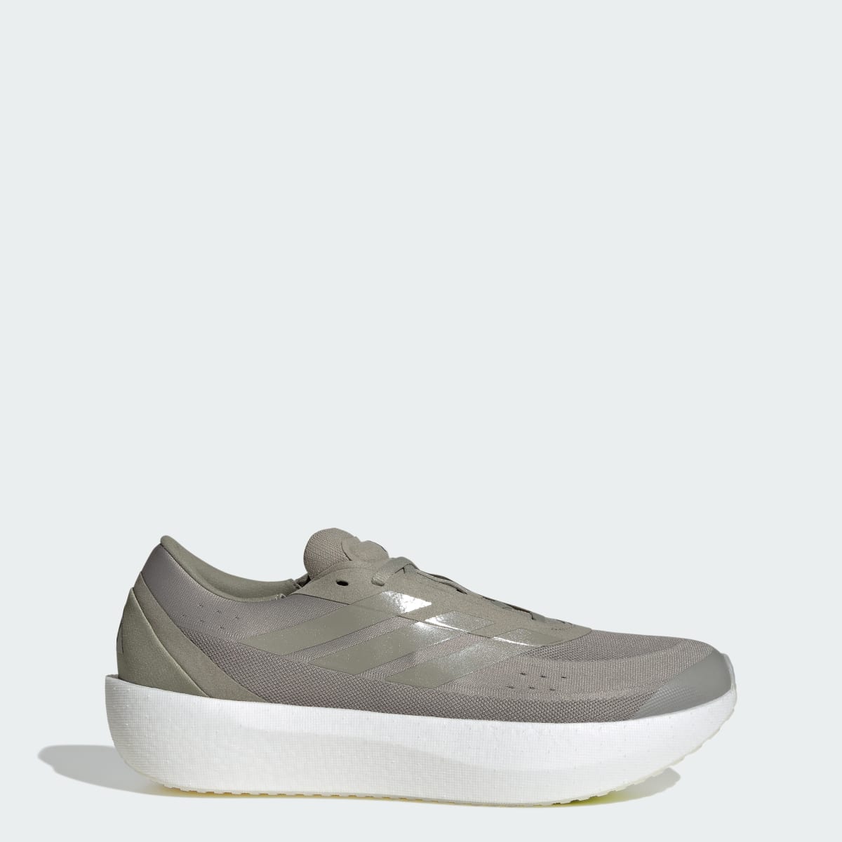 Tenis de running para hombre color plateado y verde - vista 1