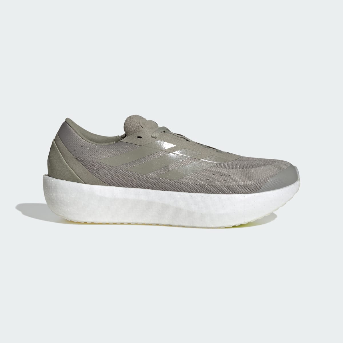 Tenis de running para hombre color plateado y verde - vista 2