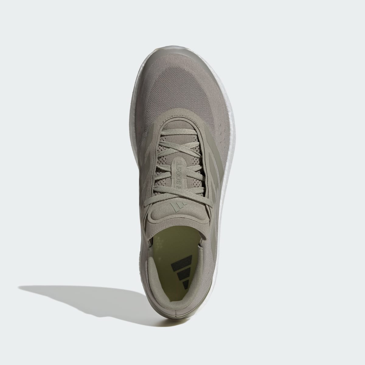 Tenis de running para hombre color plateado y verde - vista 3