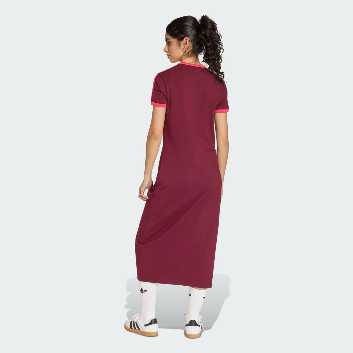 Prenda deportiva para mujer color granate y rosa - vista 3