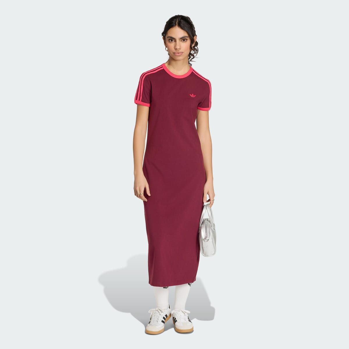 Prenda deportiva para mujer color granate y rosa - vista 4