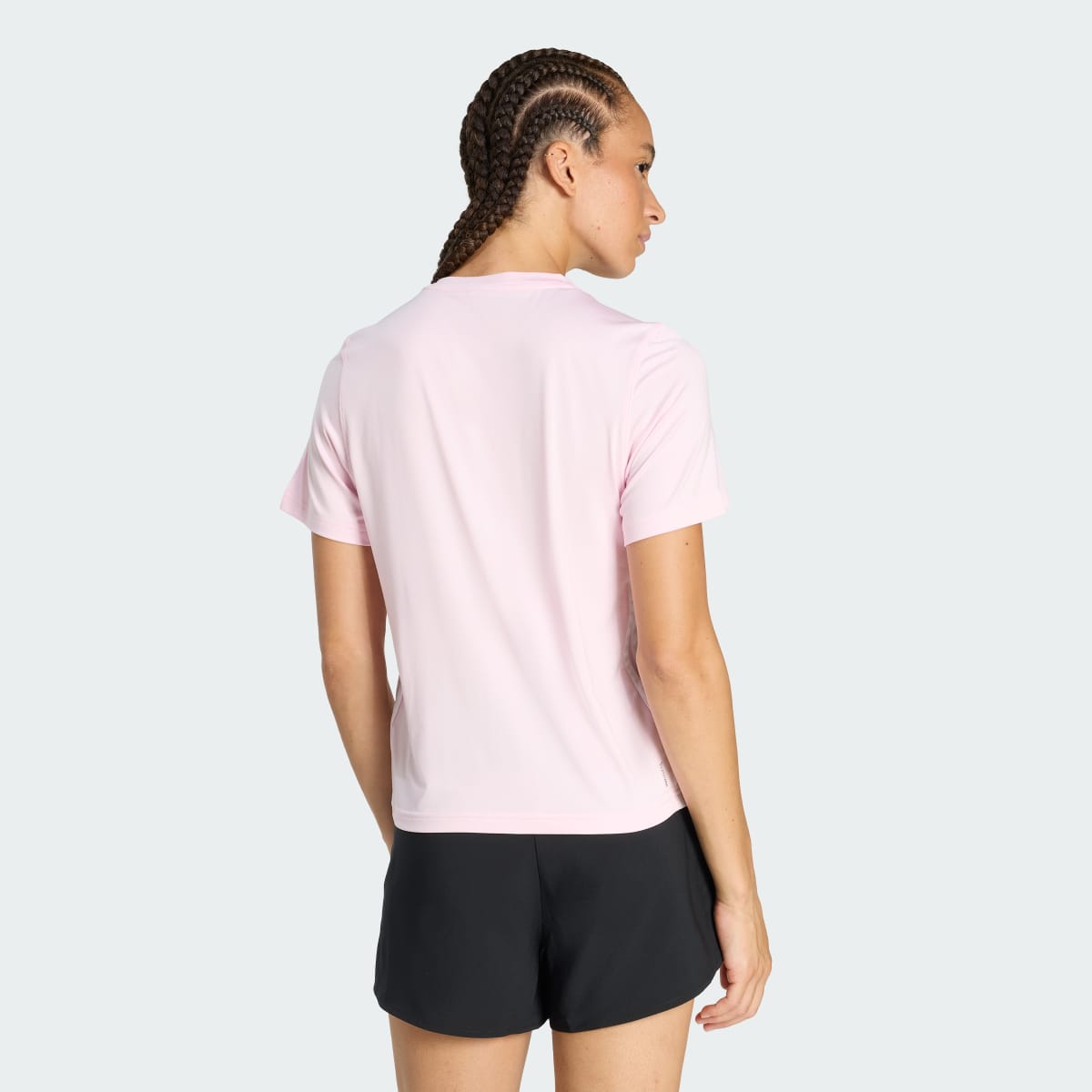 Camiseta deportiva para mujer color rosa y blanco - vista 3