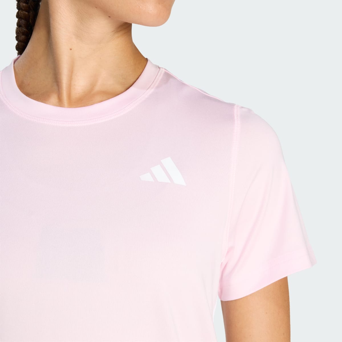 Camiseta deportiva para mujer color rosa y blanco - vista 6