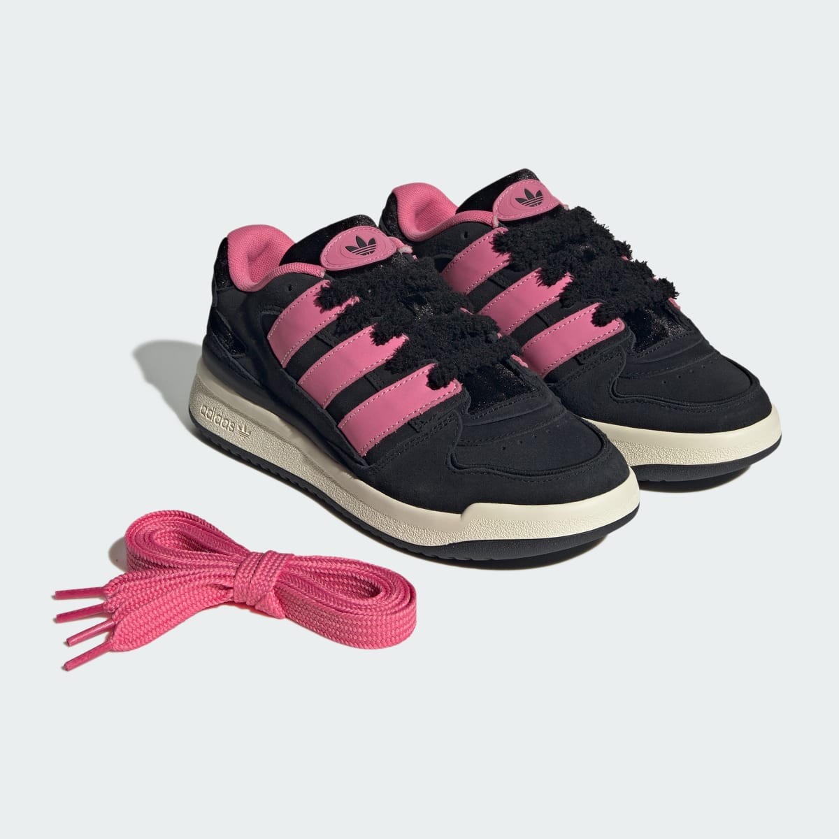 Tenis casuales para mujer color negro y rosa - vista 8