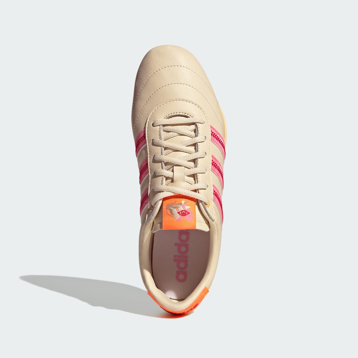 Tenis casuales para mujer color blanco y rosa - vista 4